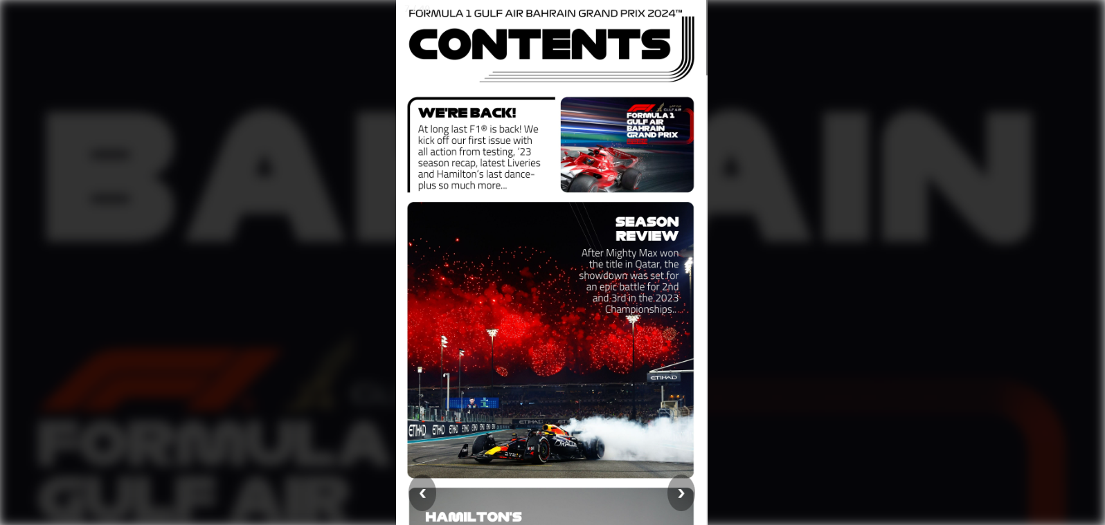 F1 Racing magazine platform screen 3