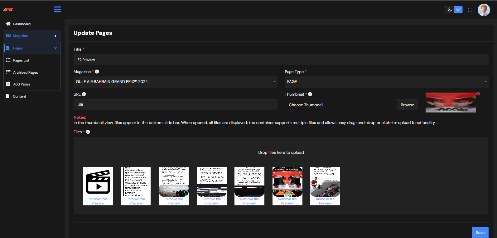 F1 Racing magazine platform screen 8