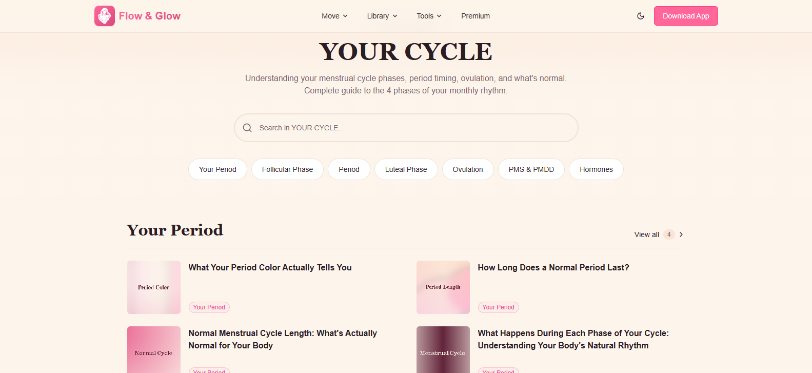 Flow & Glow Laravel application screen 3