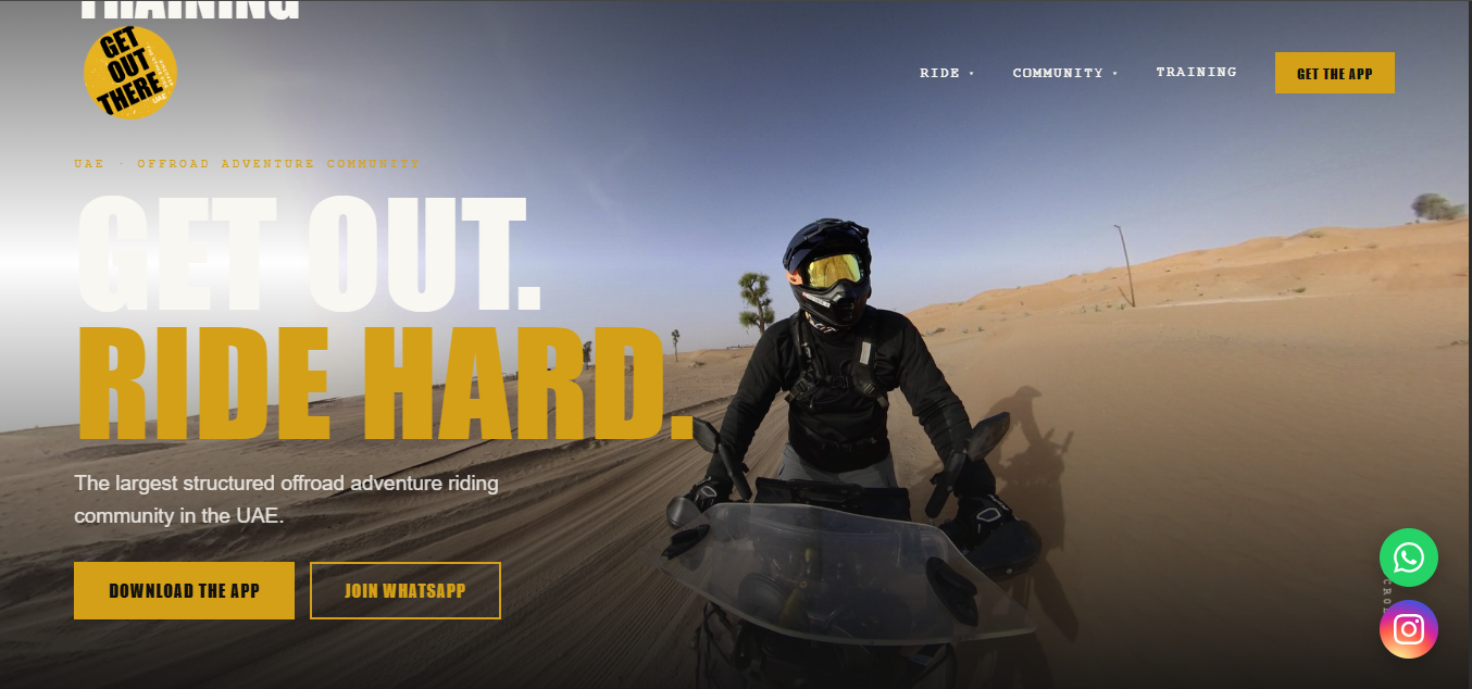 Get Out There Laravel application screen 1