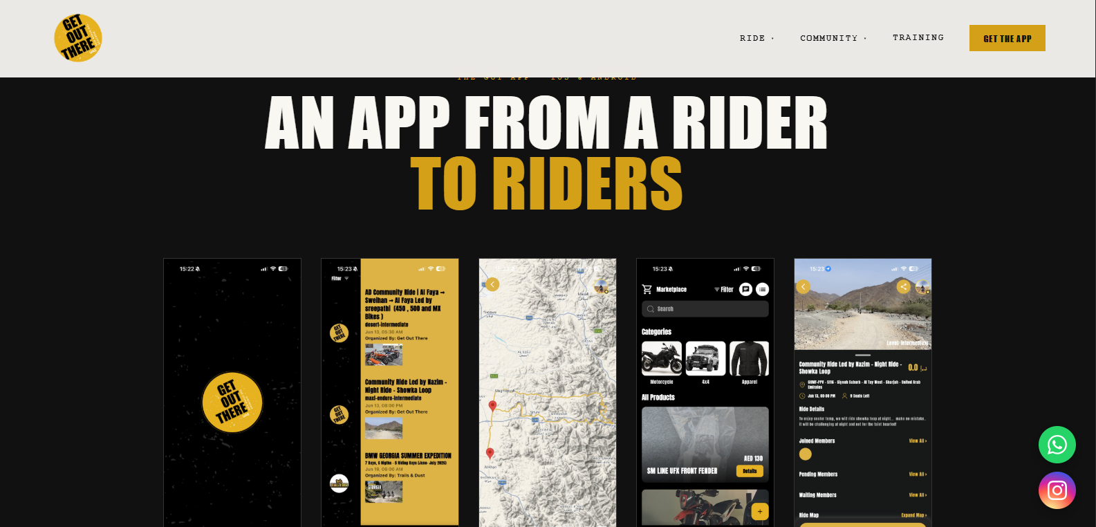 Get Out There Laravel application screen 2