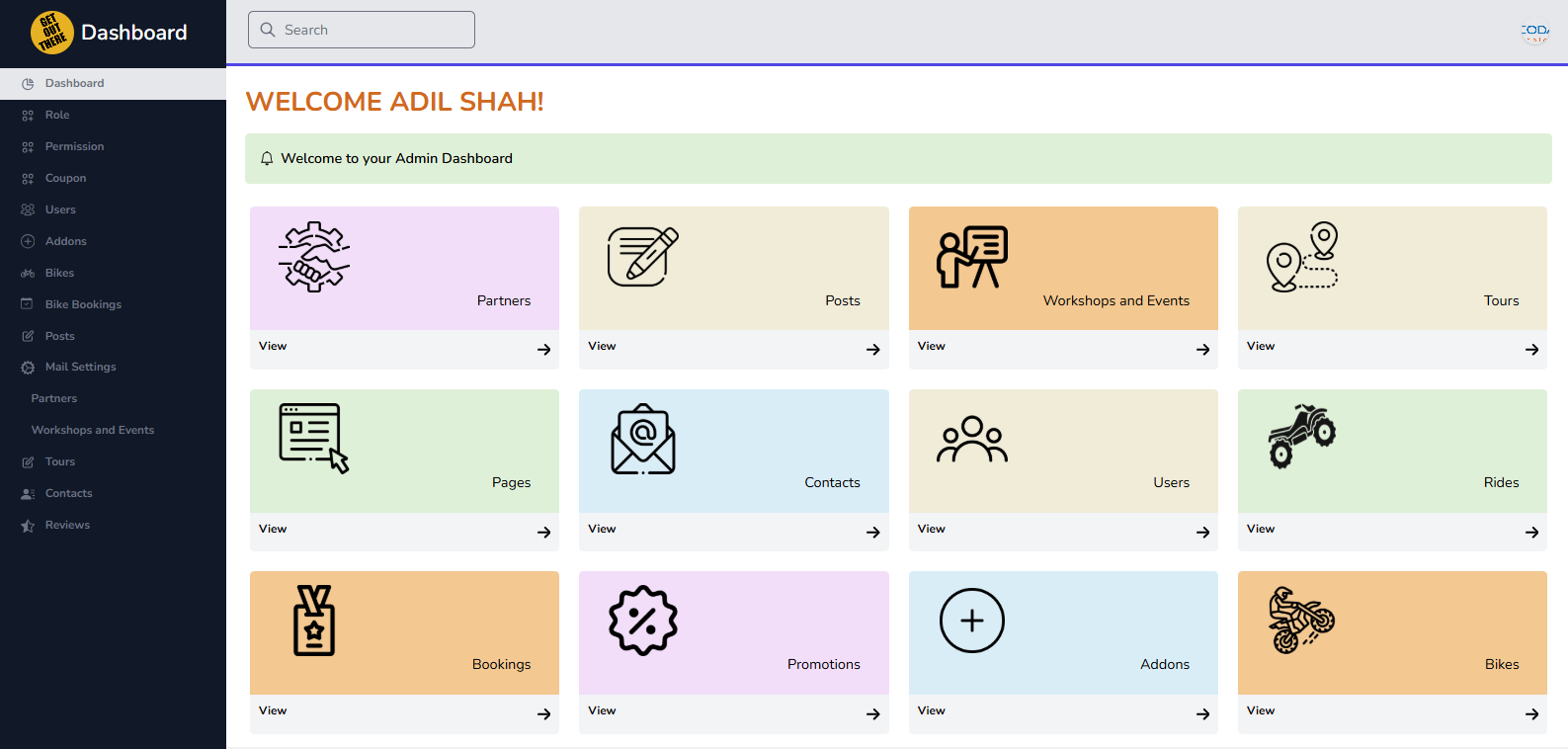 Get Out There Laravel application screen 6