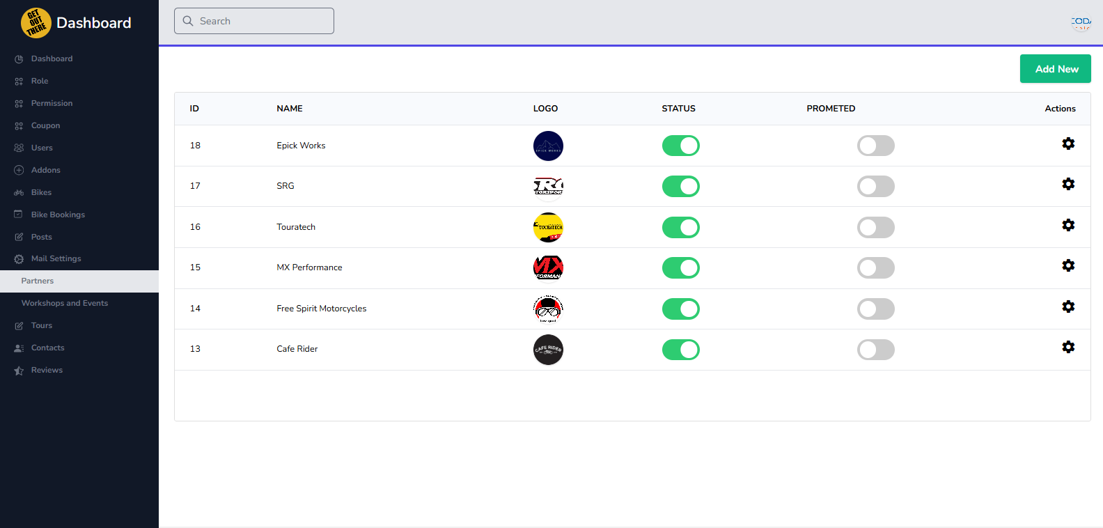 Get Out There Laravel application screen 7