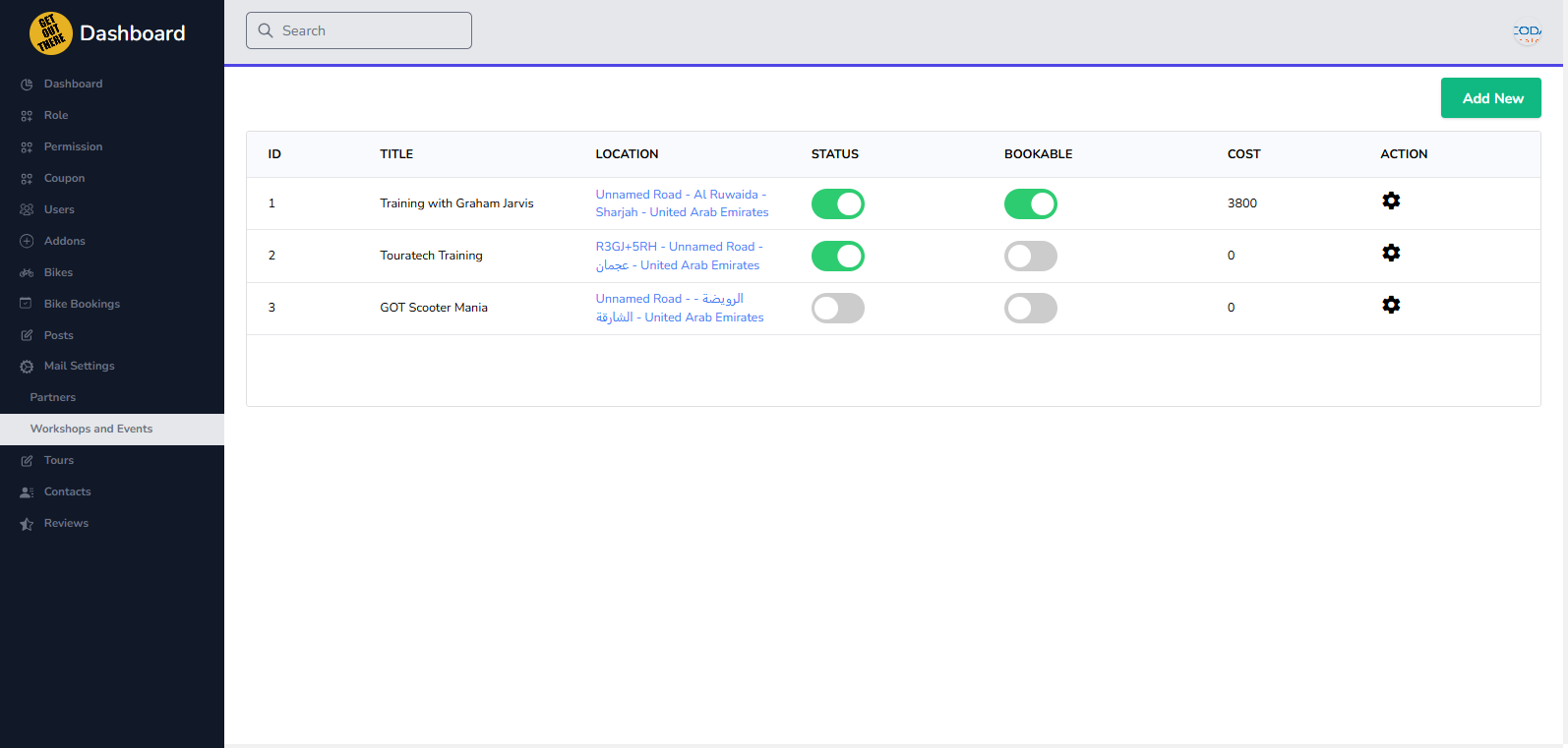 Get Out There Laravel application screen 8