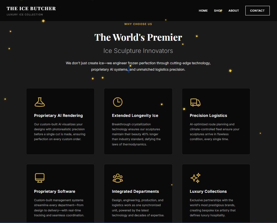 Ice Butcher Laravel application screen 2