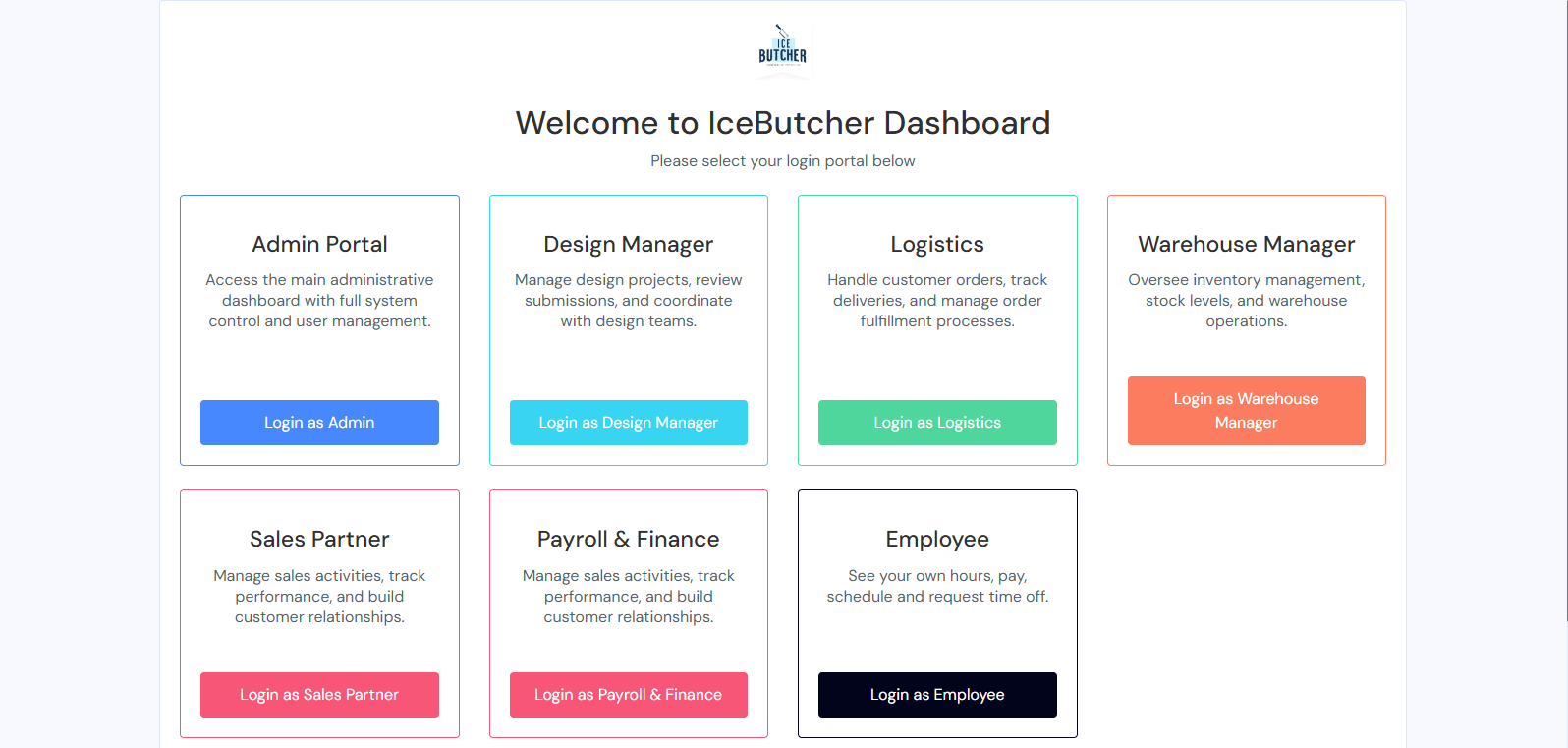 Ice Butcher Laravel application screen 3