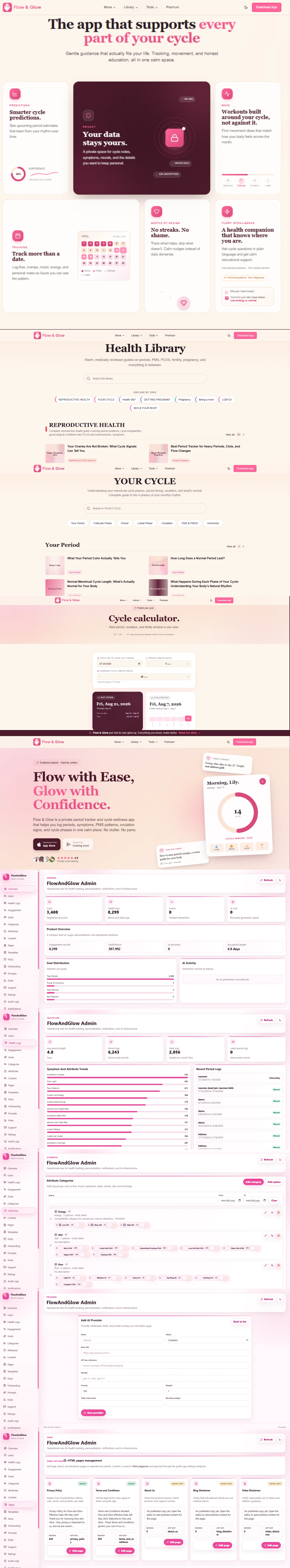 Flow & Glow Laravel project thumbnail
