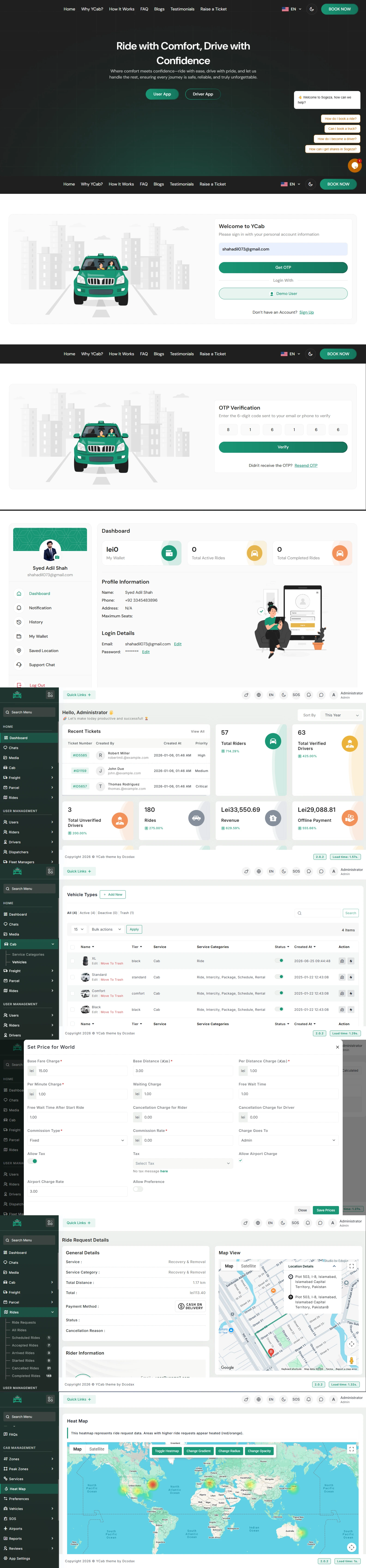 YCAB mobility backend platform thumbnail