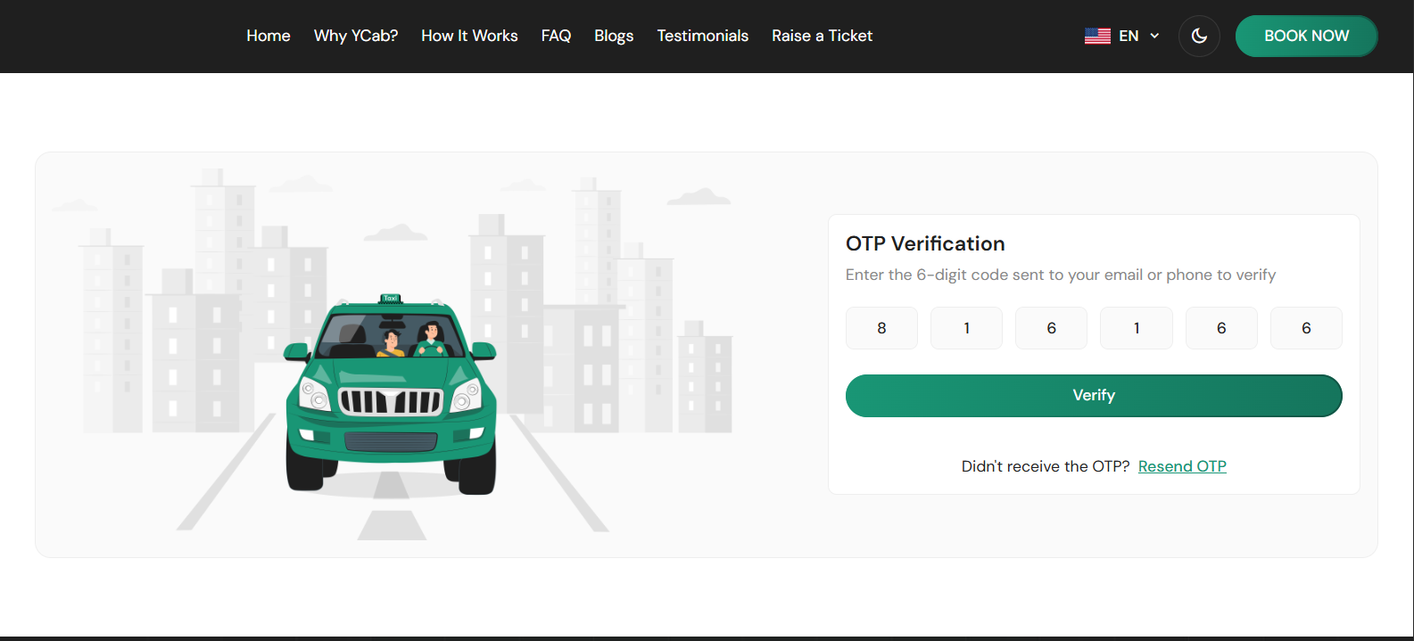 YCAB mobility backend platform screen 3